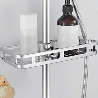 Étagère de couleur argent chromé