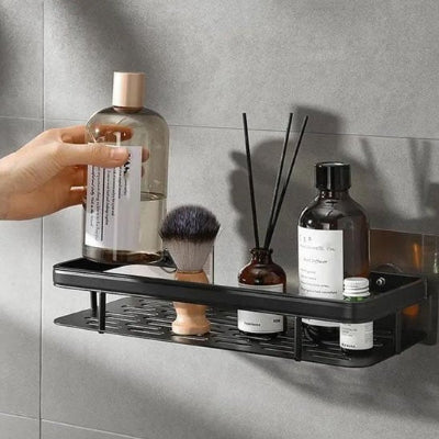 étagère de douche assurant le maintien des flacons