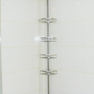 etagere-de-douche-télescopique-argent-chrome