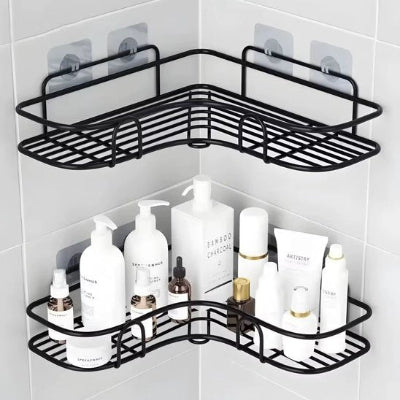 Etagere douche a fixation adhésive sans perçage