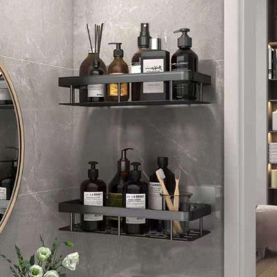 Etagere douche a fixation murale adhésive sans perçage