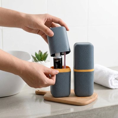 Étui brosse à dents pour voyage et salle de bain