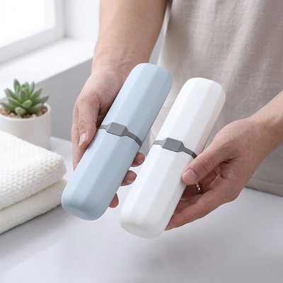 Étui hygiénique pour protéger et transporter les brosses à dents