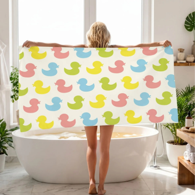 Grande Serviette de bain lavable en machine pour le nettoyage 