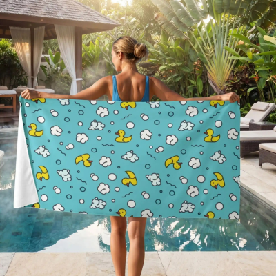 Grande Serviette de bain suffisamment large pour vous couvrir entièrement 
