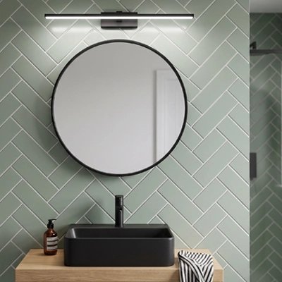 Lampe LED étanche pour miroir rond de salle de bain
