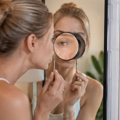 Miroir grossissant 30x pour l’épilation des sourcils