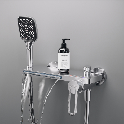 mitigeur baignoire argent chromé chic