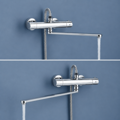 mitigeur-baignoire-avec-long-bec-rotatif-sur-mur-bleu
