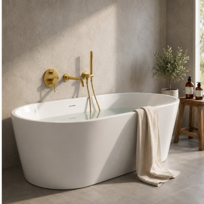 mitigeur-baignoire-doré-au-dessus-d'une-baignoire