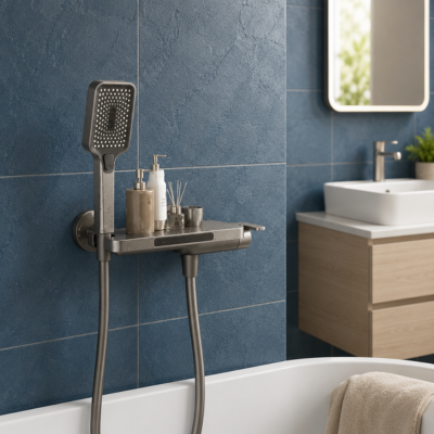 mitigeur-baignoire-fixer-sur-un-mur-en-céramique-bleu