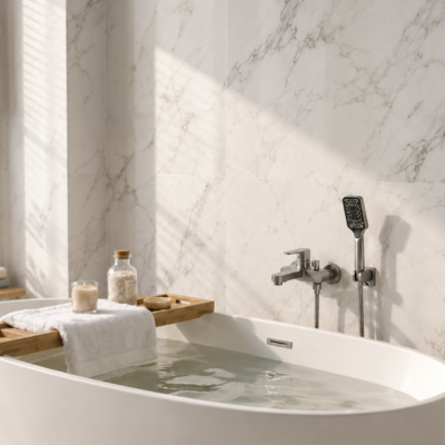 mitigeur-baignoire-gris-mat-sur-mur-en-marbre