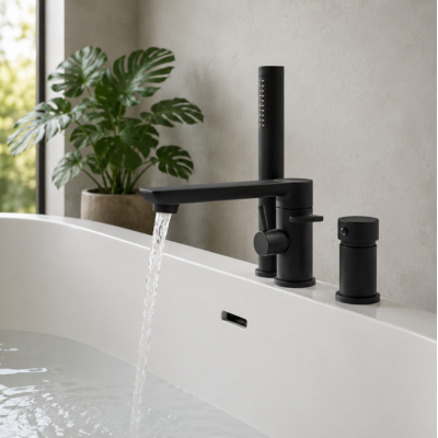 mitigeur-baignoire-noir-avec-douchette-cylindrique