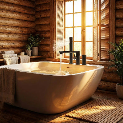 mitigeur-baignoire-noir-fixer-sur-la-baignoire