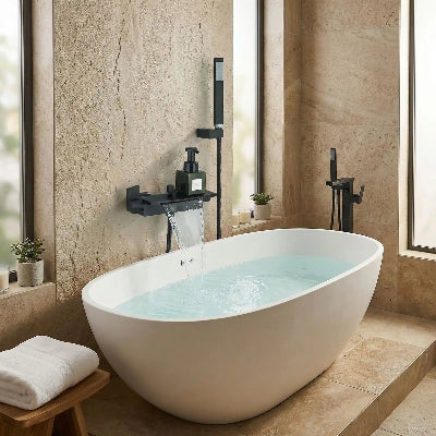 mitigeur-baignoire-noir-sur-un-mur-de-couleur-sable