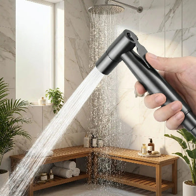mitigeur douche avec douchette gris