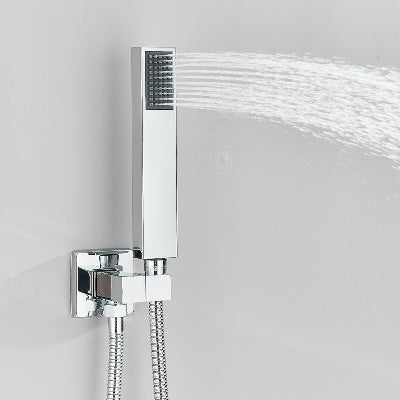 mitigeur douche avec douchette rectangulaire