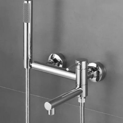 Mitigeur douche laiton chromé