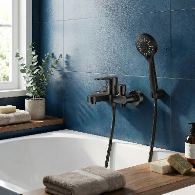 mitigeur douche noir mat