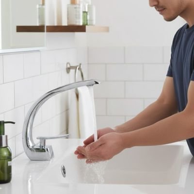 Mitigeur lavabo a commande monopoignée