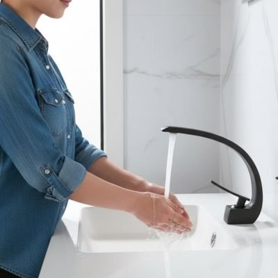 Mitigeur lavabo a mécanisme robuste