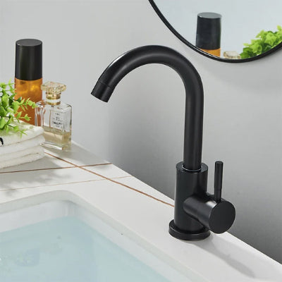 mitigeur lavabo de couleur noir