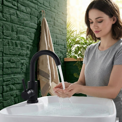 mitigeur-lavabo-de couleur-noir