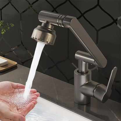 Mitigeur lavabo Levier latéral et molette sélectif sur la tête 