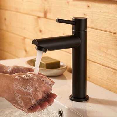 Mitigeur lavabo permettant un lavage confortable des mains
