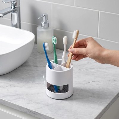 ​Organisateur de salle de bain pour brosses à dents