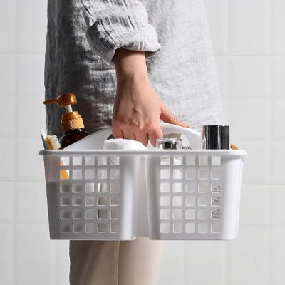 panier de rangement salle de bain en plastique robuste