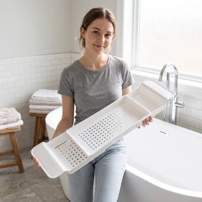 Plateau baignoire antidérapant pour un moment de détente