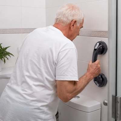 Poignée de maintien sans perçage pour douche et baignoire