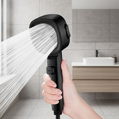 Pommeau de douche débit puissant