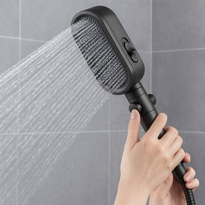Pommeau de douche filtrant avec bouton de commande