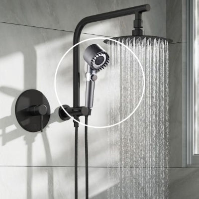 Pommeau douche avec jets orientables créant un effet relaxant