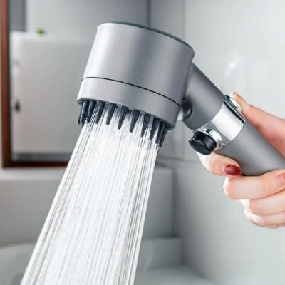 Pommeau douche avec un revêtement métallisé gris anthracite résistant