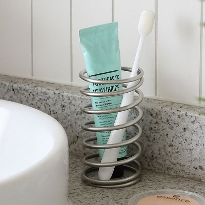 Porte brosse a dent​ a finition acier inoxydable