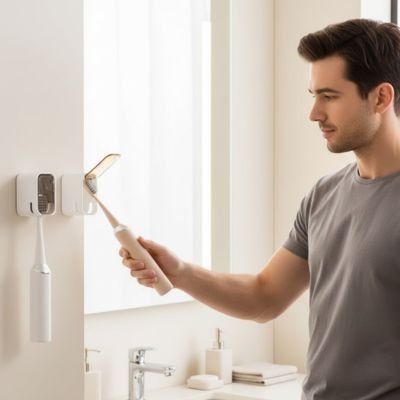 Porte brosse a dent​ construit pour une résistance à l'humidite