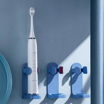 Porte brosse à dent électrique  disponible en blanc ou bleu 
