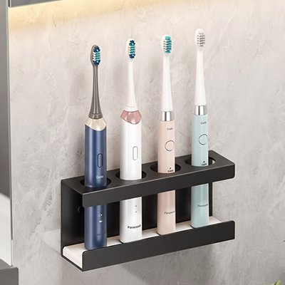 Porte brosse à dent mural au design minimaliste et moderne