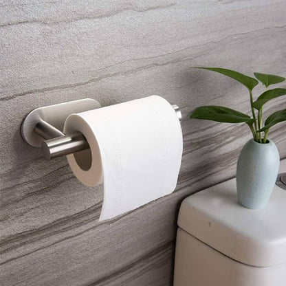 Porte papier toilette a finition acier inoxydable brossé