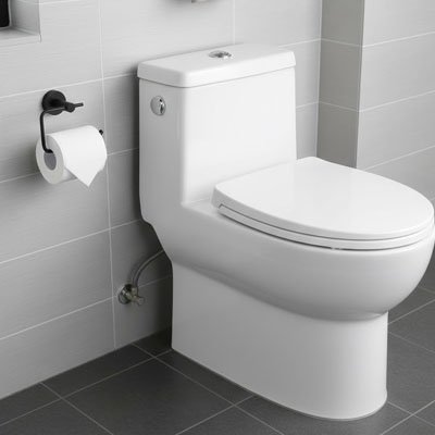 Porte papier toilette a fixation simple avec visserie fournie