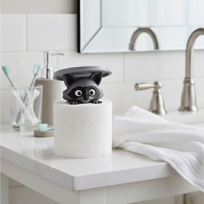 Porte papier toilette avec aucune fixation murale requise