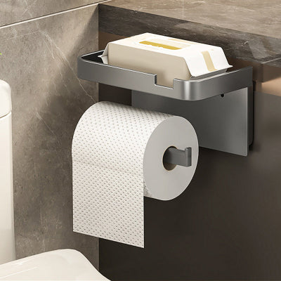 porte papier toilette avec des lingette sur la tablette
