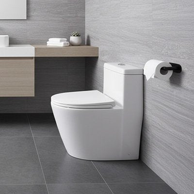 Porte papier toilette avec ouverture latérale permettant un changement rapide 