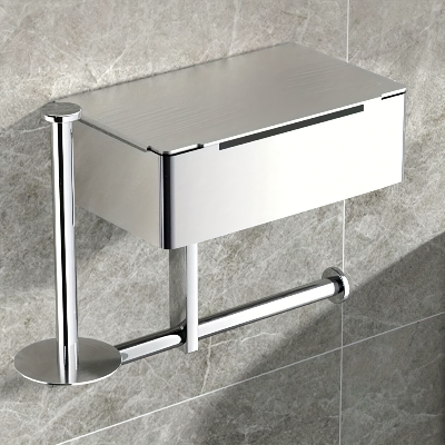 porte papier toilette en acier inoxydable