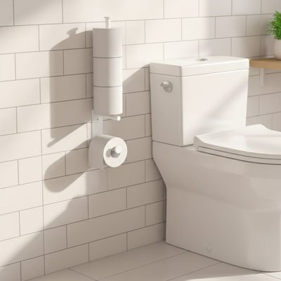 Porte papier toilette permettant de voir le nombre restants