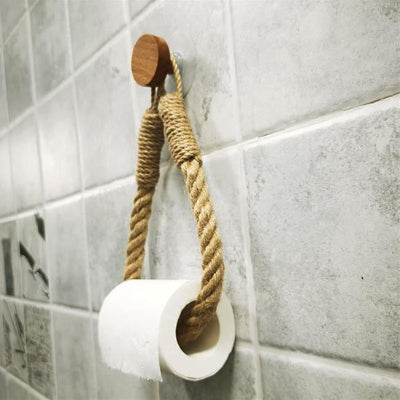 Porte papier toilette permettant une installation simple et stable