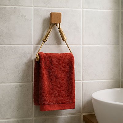 Porte papier toilette pouvant aussi servir de porte essuie main